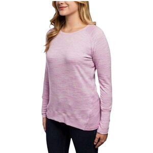 Champion Womens Top Pink XL Elite Heather Long Sleeve Plus Size Top